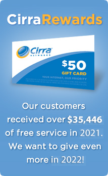 Earn Free Service with Cirra Rewards